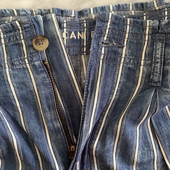 American Eagle striped trouser short with waist tie accent ribbon. Size 6 - Picture 6 of 6